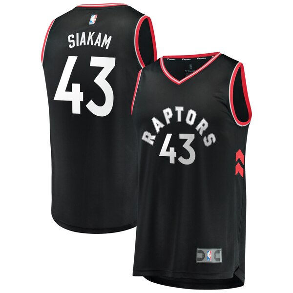 Men's Toronto Raptors #43 Pascal Siakam Black NBA Stitched Jersey